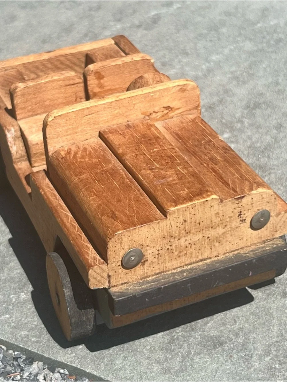 Wooden Jeep Toy Truck hand made